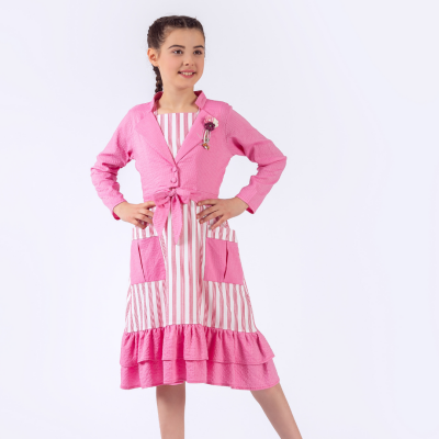 Wholesale Girls Bolero Dress 11-14Y Pafim 2041-Y23-3289 Розовый 