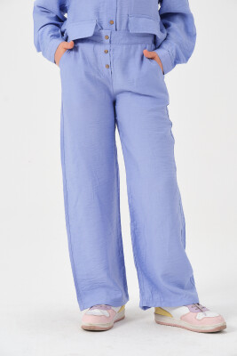 Wholesale Girls Button Detailed Wide Leg Pants 8-15Y Jazziee 2051-241Z4ALE01 - Jazziee (1)