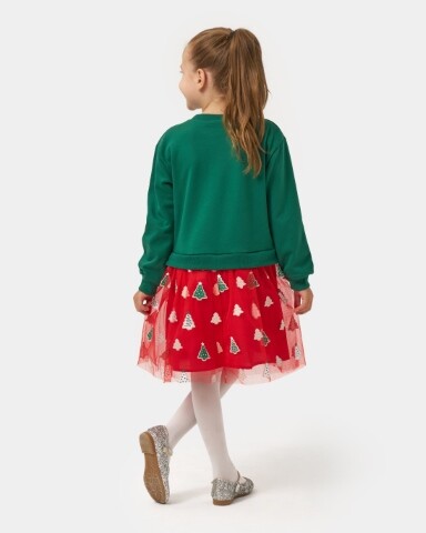 Wholesale Girl's Christmas 2-pack Skirt and Sweatshirt 4-7Y Bupper Kids 1053-24929 - 8