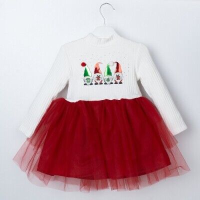 Wholesale Girls Christmas Dress 3-6Y Büşra Bebe 1016-23248 - 2