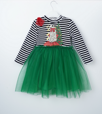 Wholesale Girls Christmas Dress 3-6Y Büşra Bebe 1016-23251 - Büşra Bebe