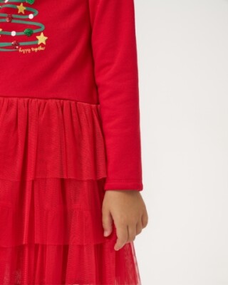 Wholesale Girls Christmas Dress 4-7Y Bupper Kids 1053-24902 - 6