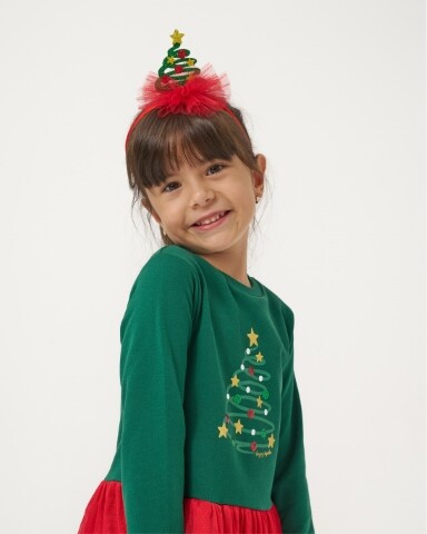 Wholesale Girls Christmas Dress 4-7Y Bupper Kids 1053-24902 - 10