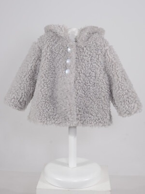 Wholesale Girls Coat 2-5Y Serkon Baby&Kids 1084-M0589 Серый 