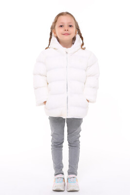 Wholesale Girls Coat 2-8Y Benitto Kids 2007-51286 Белый 