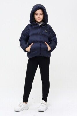 Wholesale Girls Coat 6-14Y Benitto Kids 2007-51252 Темно-синий