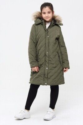 Wholesale Girls Coat 6-14Y Benitto Kids 2007-51261 Хаки 