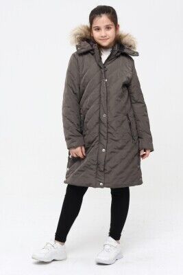 Wholesale Girls Coat 6-14Y Benitto Kids 2007-51261 Серый 