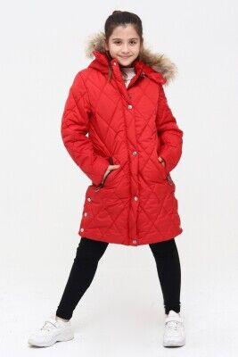Wholesale Girls Coat 6-14Y Benitto Kids 2007-51261 Красный