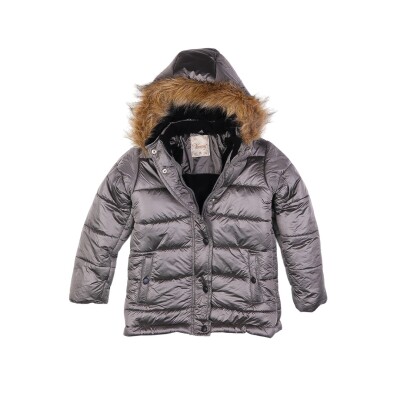 Wholesale Girls Coat 7-11Y Verscon 2031-5697 Серый 