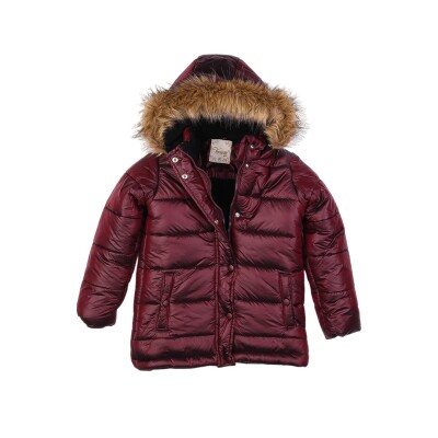 Wholesale Girls Coat 7-11Y Verscon 2031-5697 Бордовый 