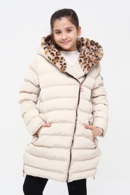 Wholesale Girls Coats 6-14Y Benitto Kids 2007-51219 Бежевый 