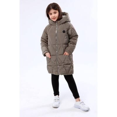 Wholesale Girls Coats 6-14Y Benitto Kids 2007-51251 Хаки 