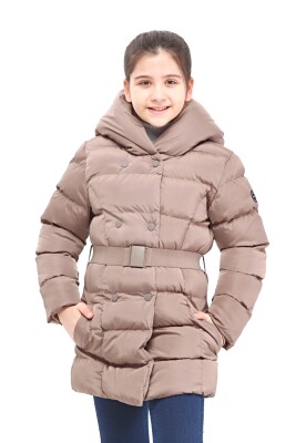 Wholesale Girls Coats 6-14Y Benitto Kids 2007-51266 Коричневый 