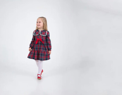 Wholesale Girls Collar Detail Dress 3-6Y BabyRose 1002-4658 - 1