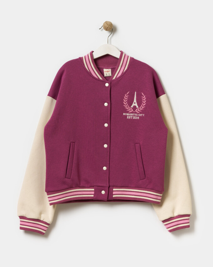 Wholesale Girls' College Jacket 5-8Y Miniloox 1054-24413 - 5