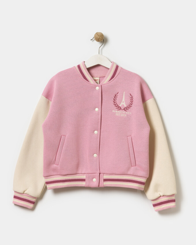 Wholesale Girls' College Jacket 9-12Y Miniloox 1054-24414 - 3