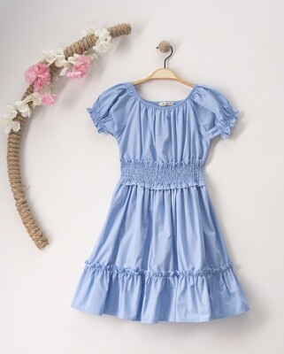 Wholesale Girls Cotton Dress 7-10Y Büşra Bebe 1016-23121 - Büşra Bebe (1)