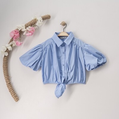 Wholesale Girls Cotton Shirt 11-14Y Büşra Bebe 1016-23127 - 2