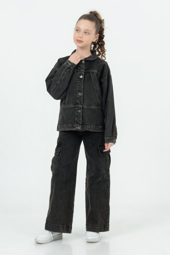 Wholesale Girls Denim Jacket 9-14Y DMB Boys&Girls 1081-9703 - 3