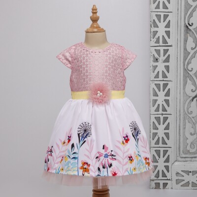 Wholesale Girls Dress 1-4Y Bombili 1004-6391 Розовый 