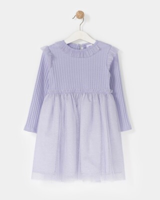 Wholesale Girls Dress 1-4Y Bupper Kids 1053-23944 Лиловый 