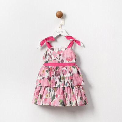 Wholesale Girls Dress 2-5Y Cumino 1014-CMN3524 Пурпурный 