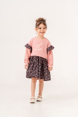 Wholesale Girls Dress 2-5Y Eray Kids 1044-6354 Пудра