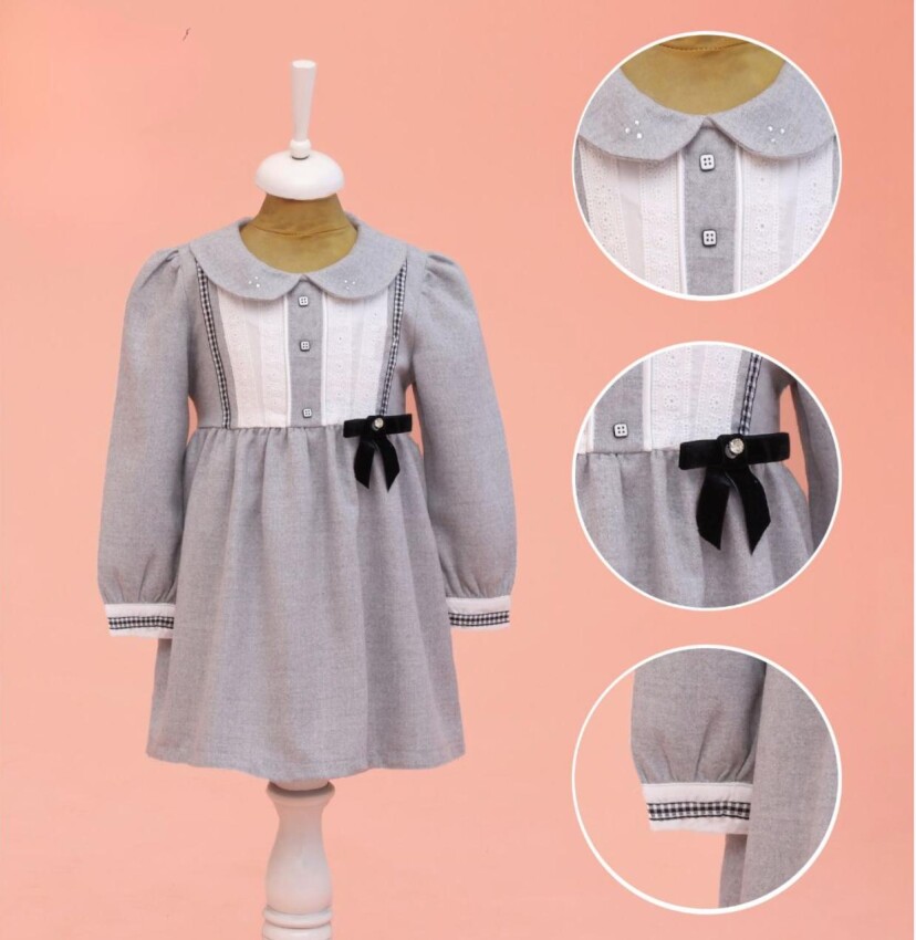 Wholesale Girl's Dress 2-5Y Lilax 1049-6618 - 1