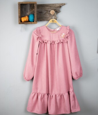 Wholesale Girls Dress 2-5Y Timo 1018-T3KDÜ044237582 - Timo (1)