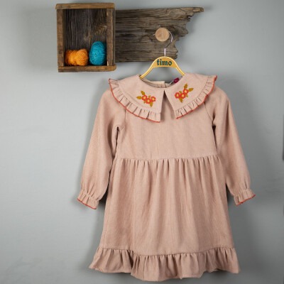 Wholesale Girls Dress 2-5Y Timo 1018-T3KDÜ044238152 - Timo (1)