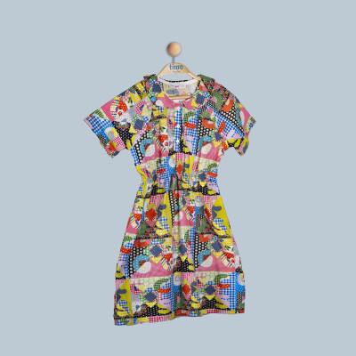 Wholesale Girls Dress 2-5Y Timo 1018-TK4DÜ012243472 - 1