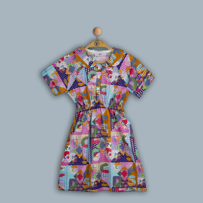 Wholesale Girls Dress 2-5Y Timo 1018-TK4DÜ012243472 - Timo