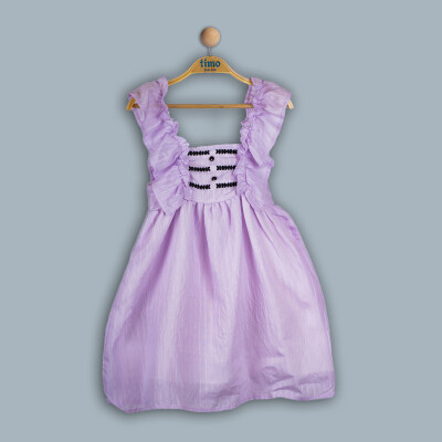 Wholesale Girls Dress 2-5Y Timo 1018-TK4DÜ042242332 Лиловый 