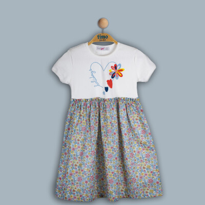 Wholesale Girls Dress 2-5Y Timo 1018-TK4DÜ042243282 Розовый 