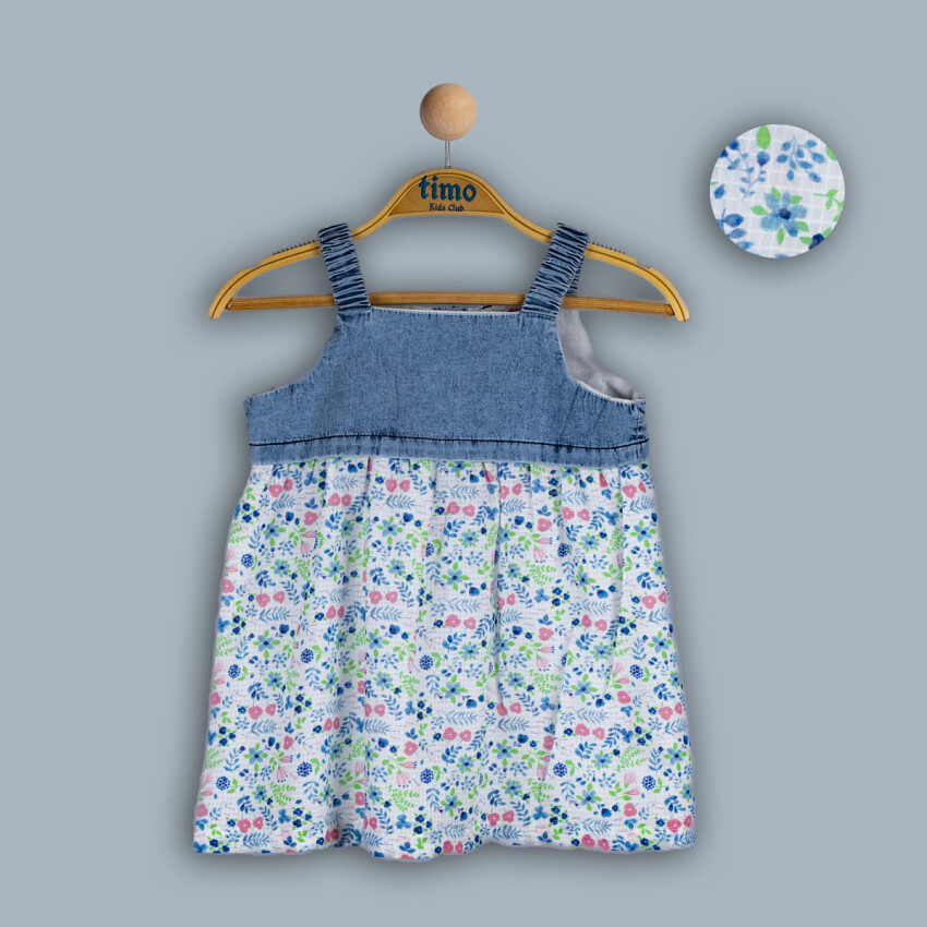 Wholesale Girls Dress 2-5Y Timo 1018-TK4DÜ202241162 - 1