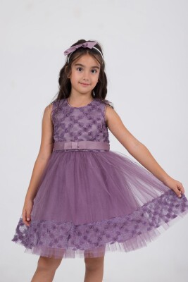 Wholesale Girls Dress 2-5Y Wizzy 2038-3536 Лиловый 