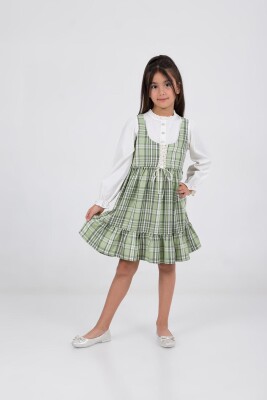 Wholesale Girls Dress 2-5Y Wizzy 2038-3540 Зелёный 