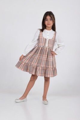 Wholesale Girls Dress 2-5Y Wizzy 2038-3540 Пудра