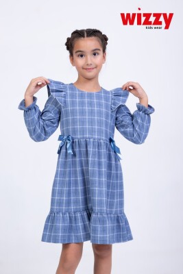 Wholesale Girls Dress 2-5Y Wizzy 2038-3544 Синий