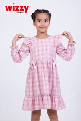 Wholesale Girls Dress 2-5Y Wizzy 2038-3544 Розовый 