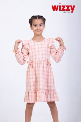 Wholesale Girls Dress 2-5Y Wizzy 2038-3544 Пудра