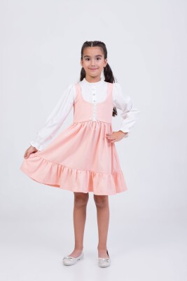 Wholesale Girls Dress 2-5Y Wizzy 2038-3546 Пудра