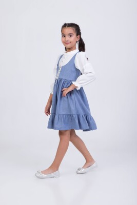 Wholesale Girls Dress 2-5Y Wizzy 2038-3547 Синий