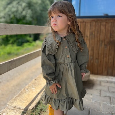 Wholesale Girls Dress 2-6Y KidsRoom 1031-5680 Хаки 