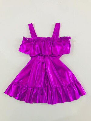 Wholesale Girls Dress 2-8Y Wogi 1030-WG-2522-F Пурпурный 