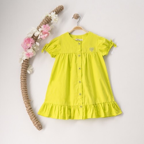 Wholesale Girls Dress 3-6Y Büşra Bebe 1016-23122 - 2