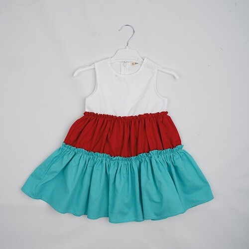 Wholesale Girls Dress 3-6Y Büşra Bebe 1016-23196 - 2