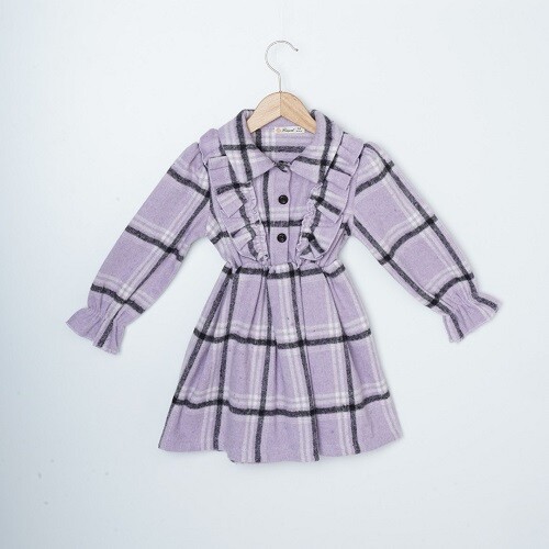 Wholesale Girls Dress 3-6Y Büşra Bebe 1016-23240 - 2