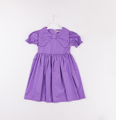 Wholesale Girls Dress 3-6Y Büşra Bebe 1016-24138 Лиловый 